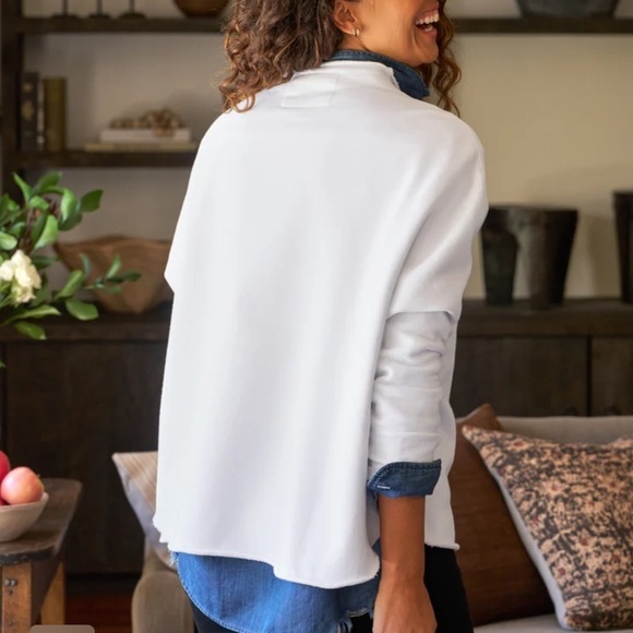 Frank & Eileen EFFIE Long-Sleeve Funnel Neck Capelet Sweatshirt Size xs - Picture 2 of 7